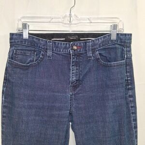 Talbots Midrise  Bootcut Womens‎ Jeans size 8 Medium Wash 5 Pocket Button/Zip